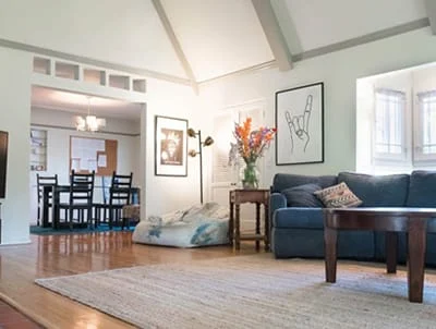 Maryland house image living room leading to dining area at Maryland House