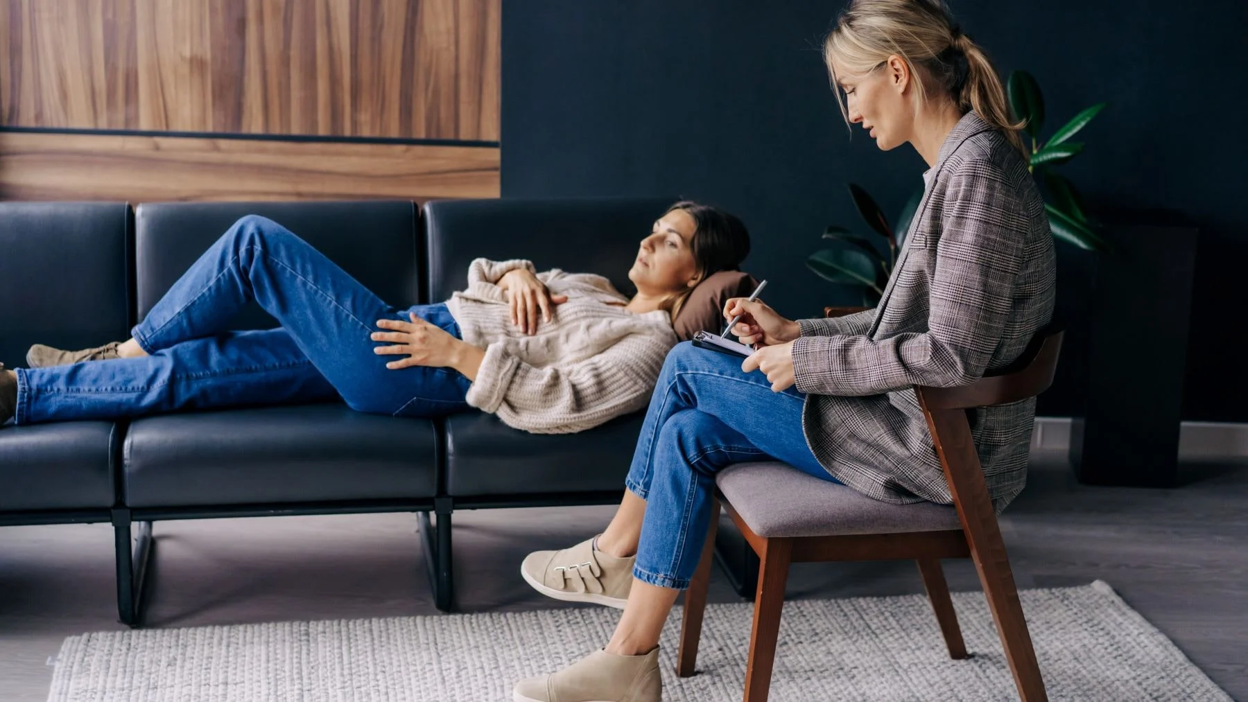 Private session for trauma therapy and emotional healing