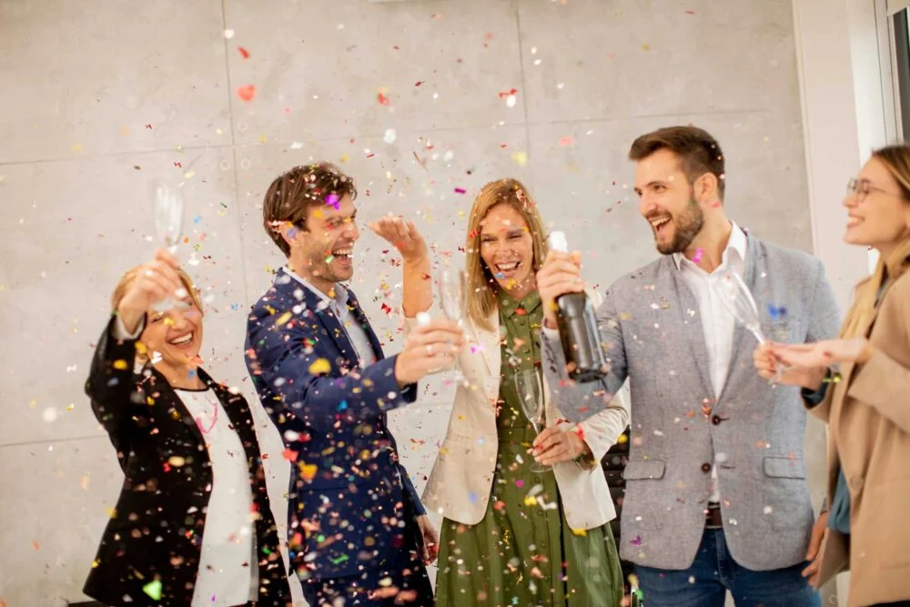 a-group-of-coworkers-celebrating