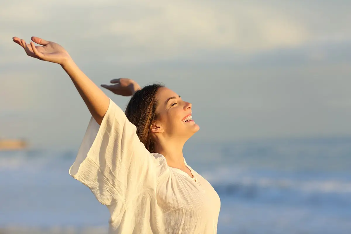 a woman learns self esteem tips