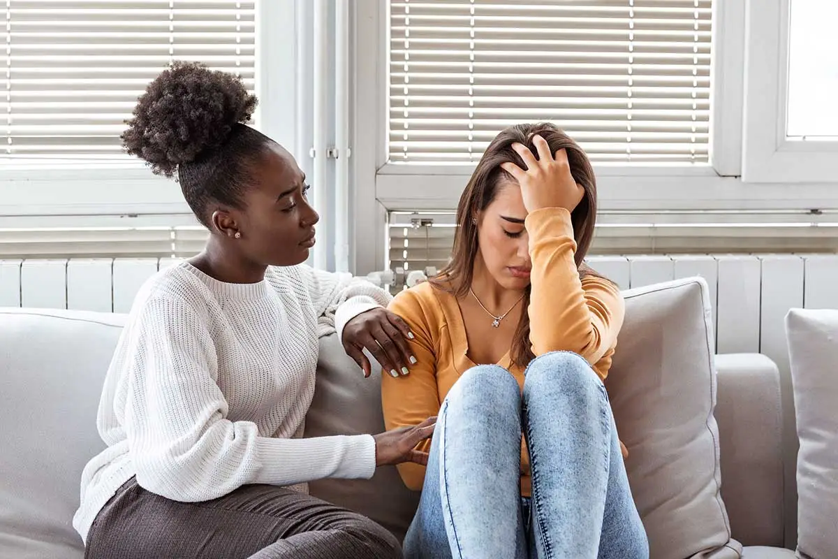 a woman struggles with grief and substance abuse
