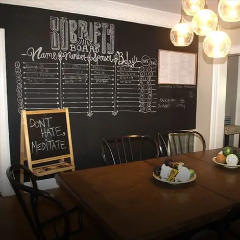 Laurel-Canyon-House-Gallery-10 blackboard at Laurel Canyon House sober living home