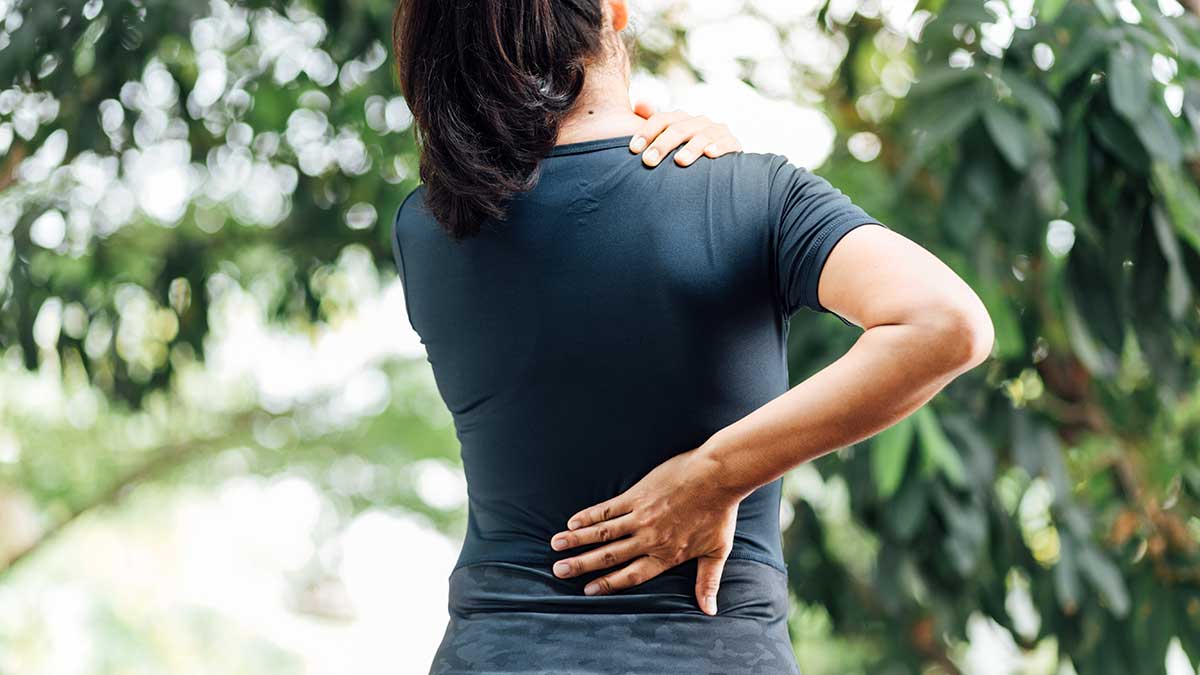 woman in chronic pain management therapy