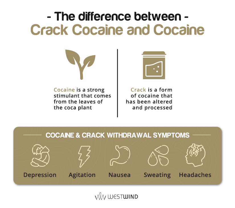 the difference between crack cocaine and cocaine