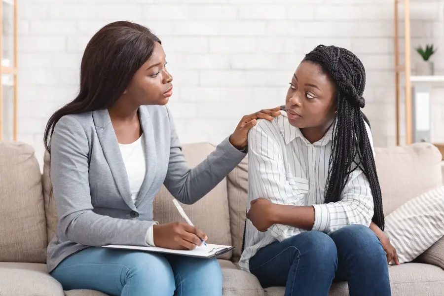 young adult attending a counseling session in Los Angeles