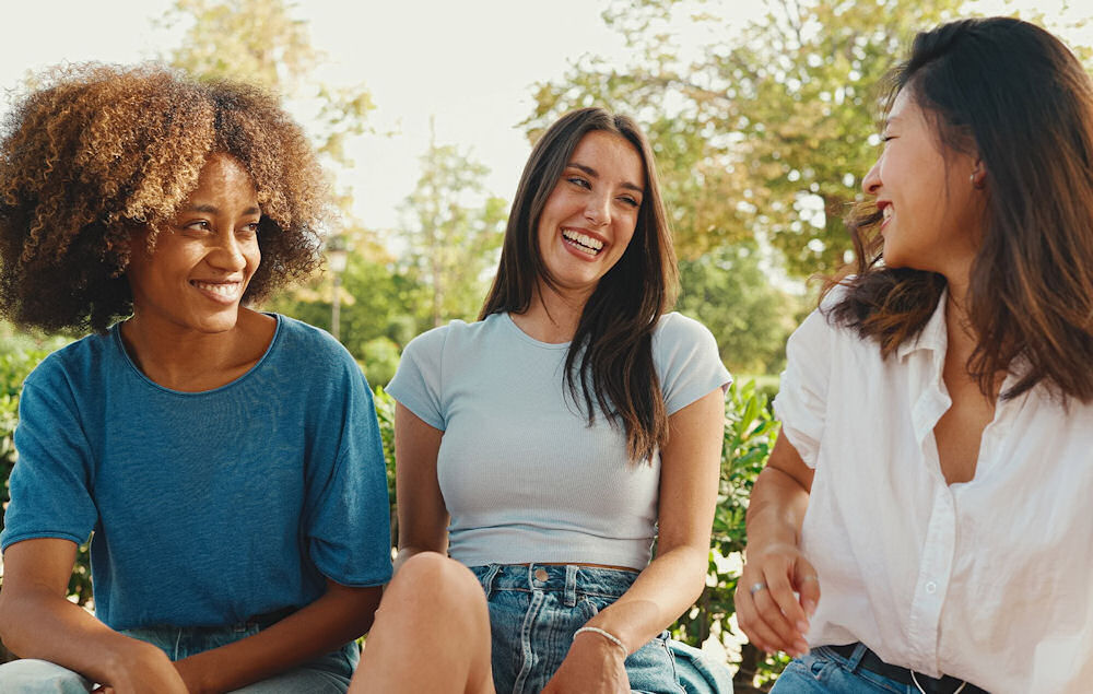 group of girls smiling