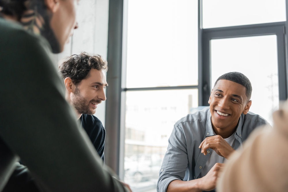 group of men in therapy