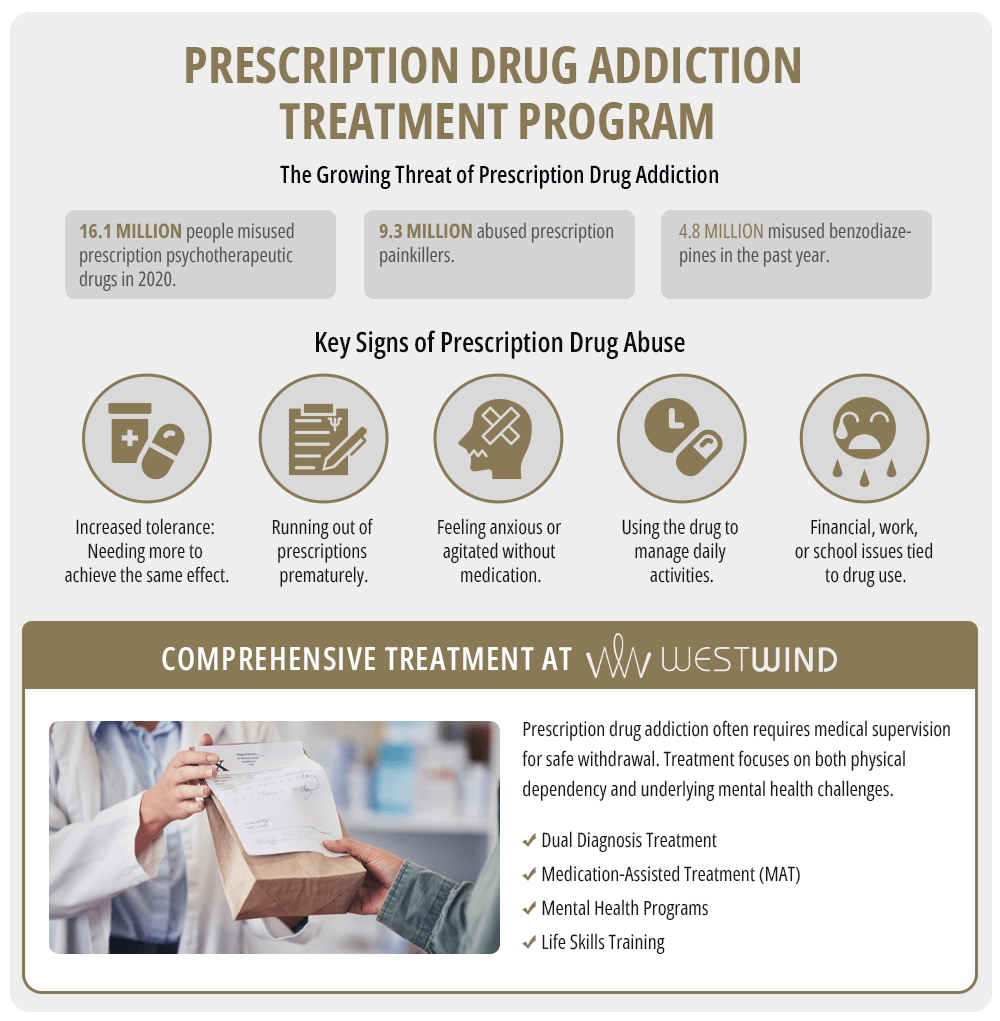 Infographic Highlighting Prescription Drug Addiction and Treatment in Los Angeles