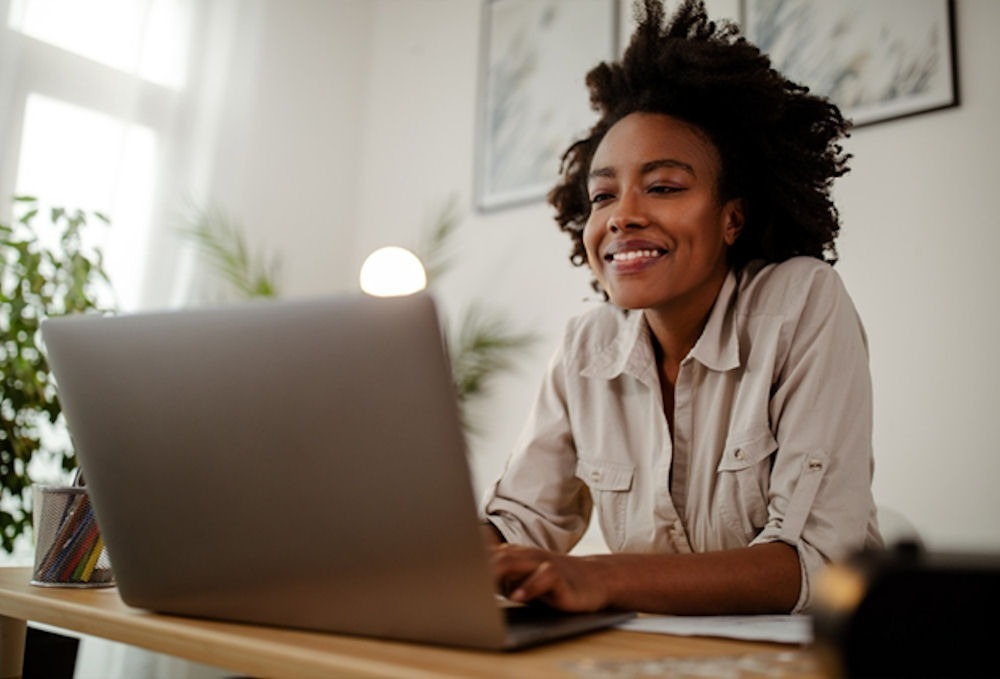 a woman talking in her virtual iop programs
